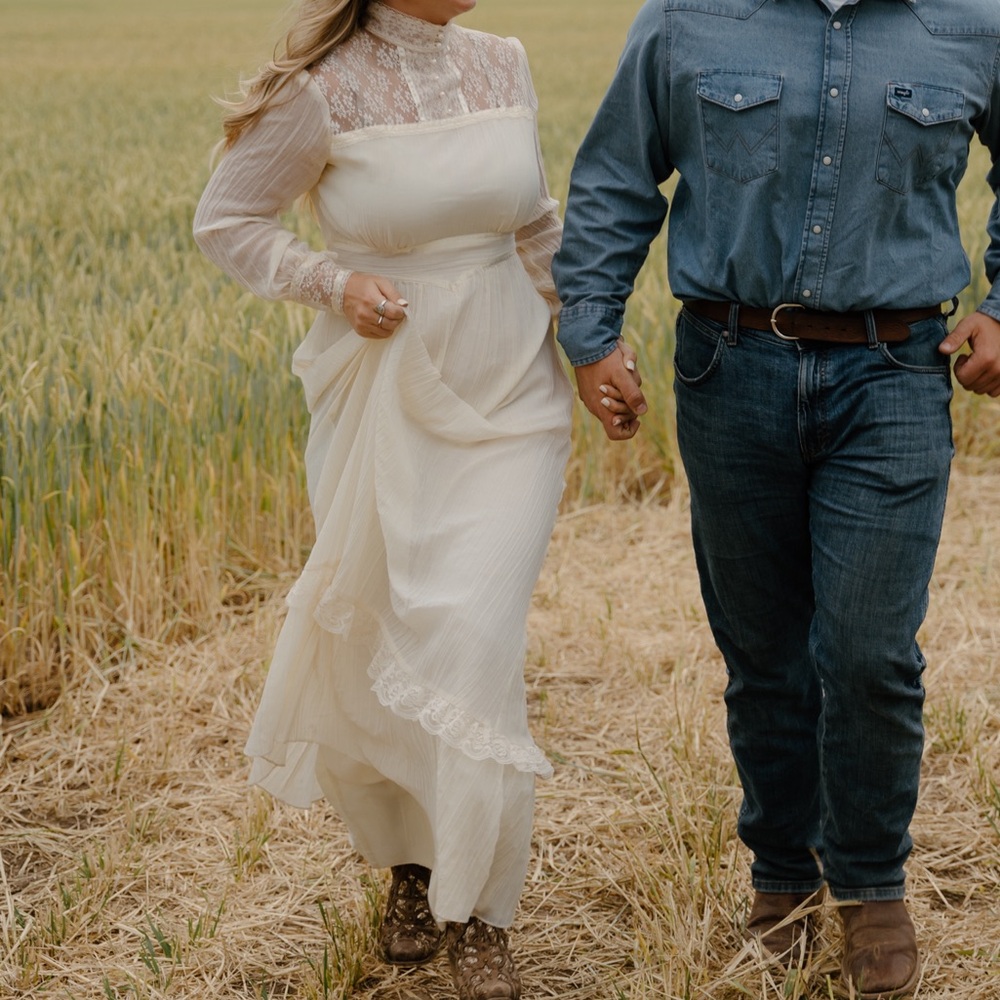 Vintage Prairie Wedding Dress